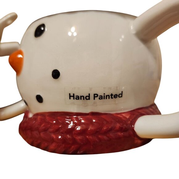 St. Nicholas Square Snowman Yuletide Mug & Spoon Set Bundle of 2 Mugs Ceramic - Picture 2 of 9